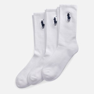 Polo Ralph Lauren Men's 3 Pack Big Pony Socks - White