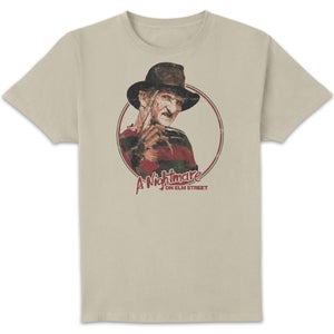 A Nightmare On Elm Street Freddy Vintage Unisex T-Shirt - Cream