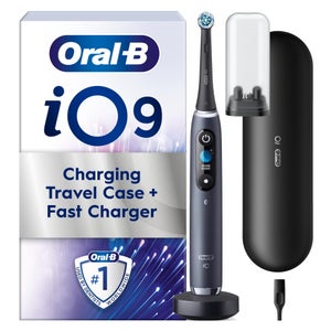 Oral B iO9 Black Onyx Electric Toothbrush with Charging Travel Case