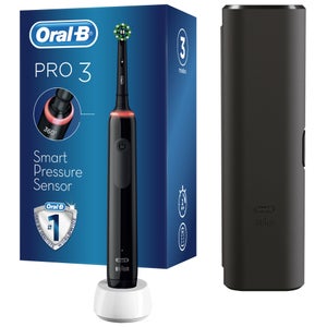 Oral-B Pro 3 - 3500 Cross Action Black + Travel Case