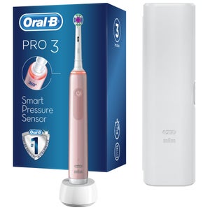 Oral-B Pro 3 - 3500 3D White Pink + Travel Case