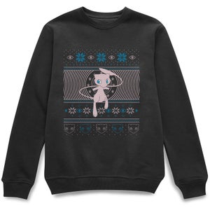 Pokémon All I Want For Christmas Is Mew Unisex Sweatshirt - Black