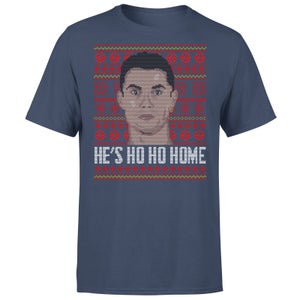He's Ho Ho Home Men's T-Shirt - Navy