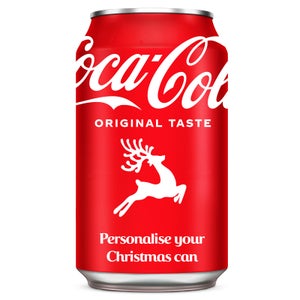 Coca-Cola Original Taste 330ml - Personalised Can - Reindeer
