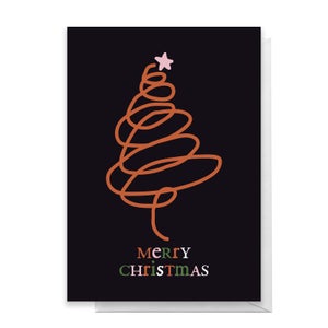 Merry Christmas Doodle Greetings Card