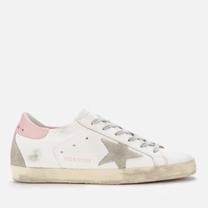 Golden Goose Women's Superstar Leather Trainers - White/Ice/Light Pink