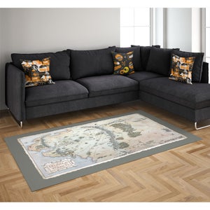 Decorsome x Lord Of The Rings Map Woven Rug