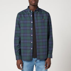 Farah Men's Brewer Check Shirt - Woodland Pine