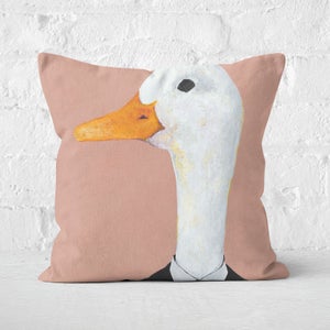 Ducky In Suit Square Cushion