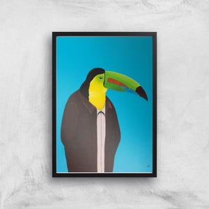 Toucan In Suit Giclee Art Print