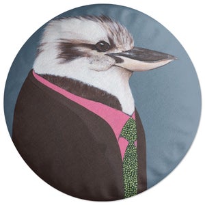 Decorsome Kookaburra In Suit Round Cushion