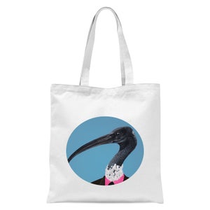 Ibis In Suit Tote Bag - White
