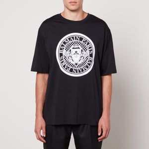 Balmain Logo-Flocked Cotton-Jersey T-Shirt