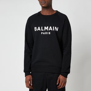 Balmain Men's Printed Sweatshirt - Black/White