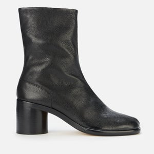 Maison Margiela Women's Tabi Leather Ankle Boots - Black