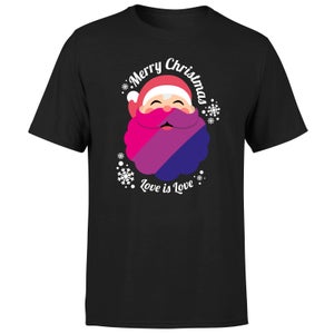 LGBTQ+ Bisexual Christmas Love Men's T-Shirt - Black