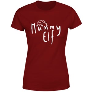 Mummy Elf Women's T-Shirt - Burgundy