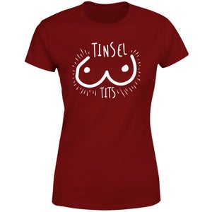 Tinsel Tits Women's T-Shirt - Burgundy