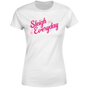 Snowy Sleigh Everyday Women's T-Shirt - White