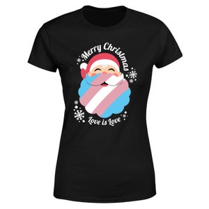LGBTQ+ Trans Positive Christmas Women's T-Shirt - Black