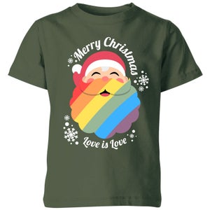 LGBTQ+ Christmas Love Kids' T-Shirt - Green
