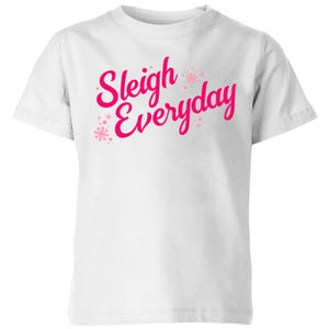 Snowy Sleigh Everyday Kids' T-Shirt - White