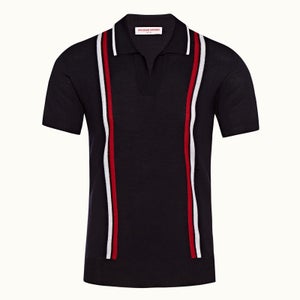 Orlebar Brown Men's Horton Gt Stripe Polo Shirt - Navy