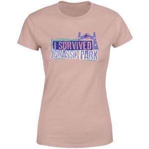 Jurassic Park I Survived Jurassic Park Women's T-Shirt - Dusty Pink