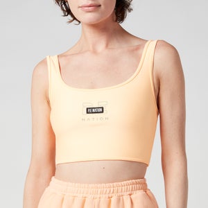 P.E Nation Women's Grand Stand Sports Bra - Pastel Peach