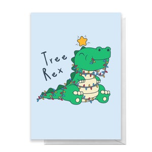 Tree Rex Greetings Card