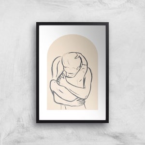 Couple Embrace Giclee Art Print