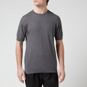 John Smedley Men's Park Pique T-Shirt - Charcoal