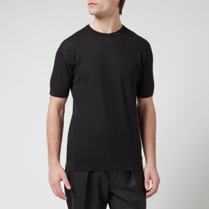 John Smedley Men's Park Pique T-Shirt - Black