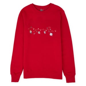 Elf Garland Unisex Sweatshirt - Red