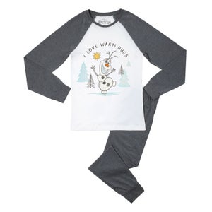 Disney Frozen Warm Hugs Women's Pyjama Set - Grey White