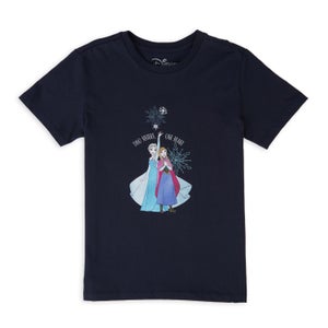 Disney Frozen Two Sisters Kids' T-Shirt - Navy