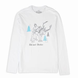 Disney Frozen Wild About Unisex Long Sleeve T-Shirt - White