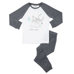 Disney Frozen Wild About Kids' Pyjamas - Grey White