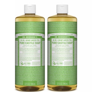 Dr. Bronner's Green Tea Pure-Castile Liquid Soap Duo
