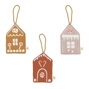 Fabelab Ornaments - Gingerbread House Embroidery - Mix