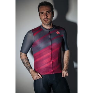 Castelli Cresta Squadra Burgundy/Red/Anthracite Jersey