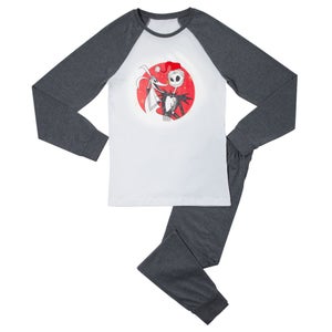 Disney Stacked Joy Men's Pyjama Set - Grey White