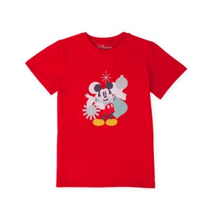 Disney Decoration Mickey Kids' T-Shirt - Red