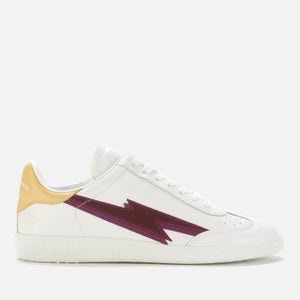 Isabel Marant Women's Bryce Leather Cupsole Trainers - Burgundy