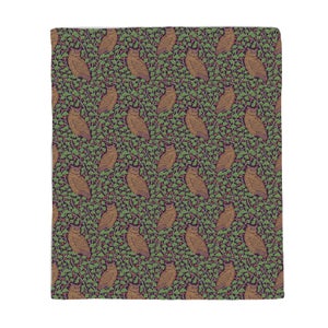 Owls Eastern Screech Riot Fleece Blanket