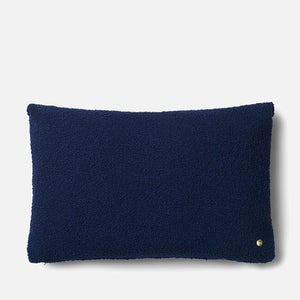 Ferm Living Clean Cushion - Wool Boucle - Deep Blue