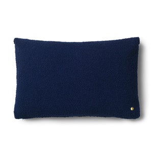 Ferm Living Clean Cushion - Wool Boucle - Deep Blue
