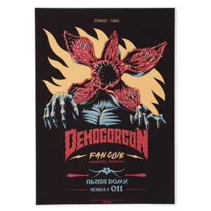 Stranger Things The Demogorgon Fan Club Giclee Poster