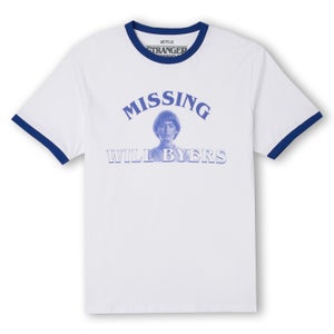 Camiseta de tirantes unisex Stranger Things Will Byers' Search Party - Blanco/ Azul