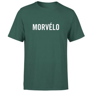 Morvelo Logo White Men's T-Shirt - Green